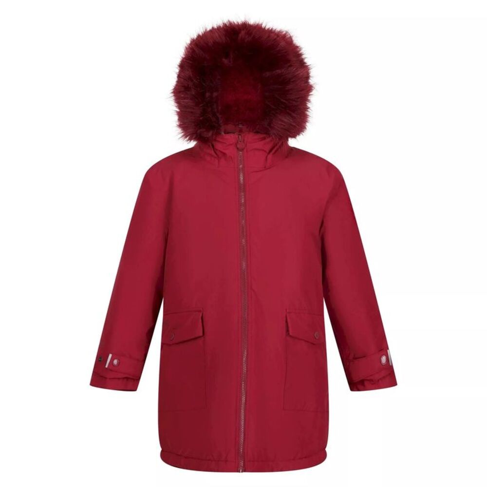 Regatta Childrens/Kids Adelyn Waterproof Parka / Dark Pimento